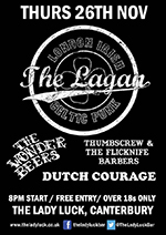 Thumbscrew & the Flicknife Barbers - The Lady Luck, Canterbury 26.11.15